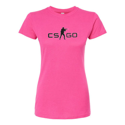 Women's Counter Strike GO Game Round Neck T-Shirt