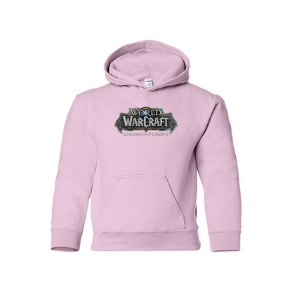 Youth Kids World of Warcraft Dragon Flight Game  Pullover Hoodie