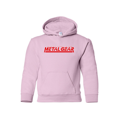 Youth Kids Metal Gear Game Pullover Hoodie