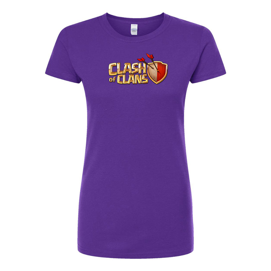 Women's Clash of Clans Game Round Neck T-Shirt