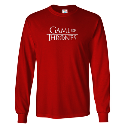 Youth Kids Game of Thrones TV Show Long Sleeve T-Shirt