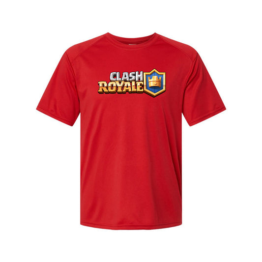 Youth Kids Clash Royale Game Performance T-Shirt