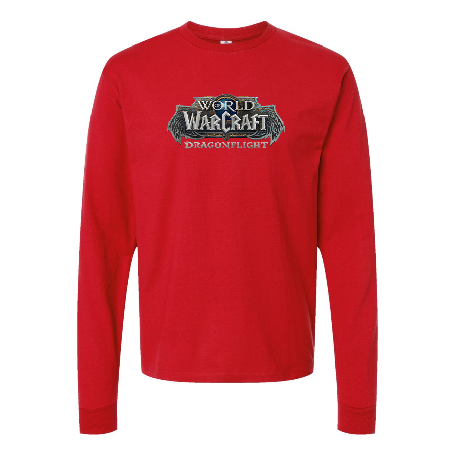 Youth Kids World of Warcraft Dragon Flight Game Long Sleeve T-Shirt