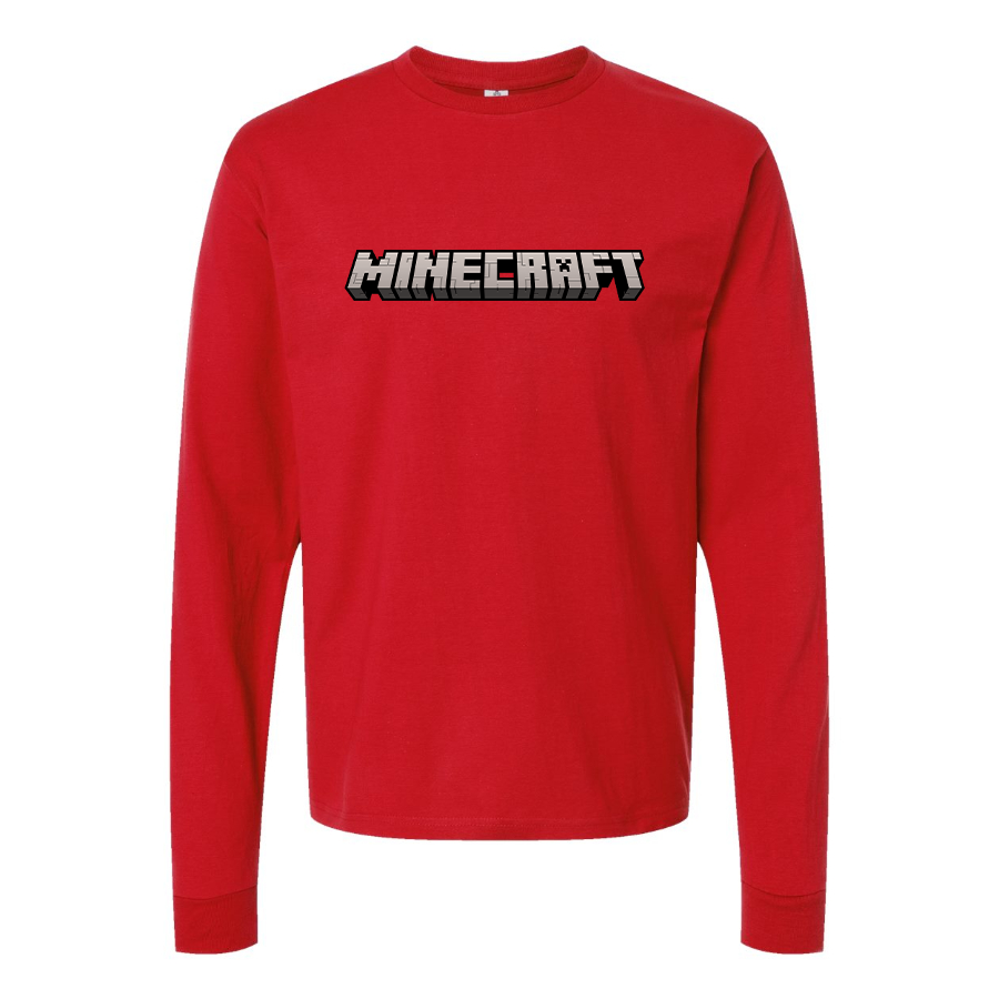 Men's Minecraft Game Long Sleeve T-Shirt