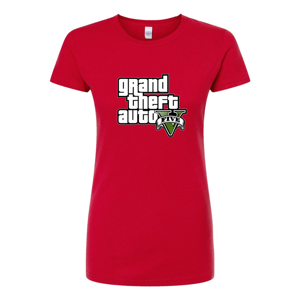 Women’s GTA 5 Grand Theft Auto V Round Neck T-Shirt Game