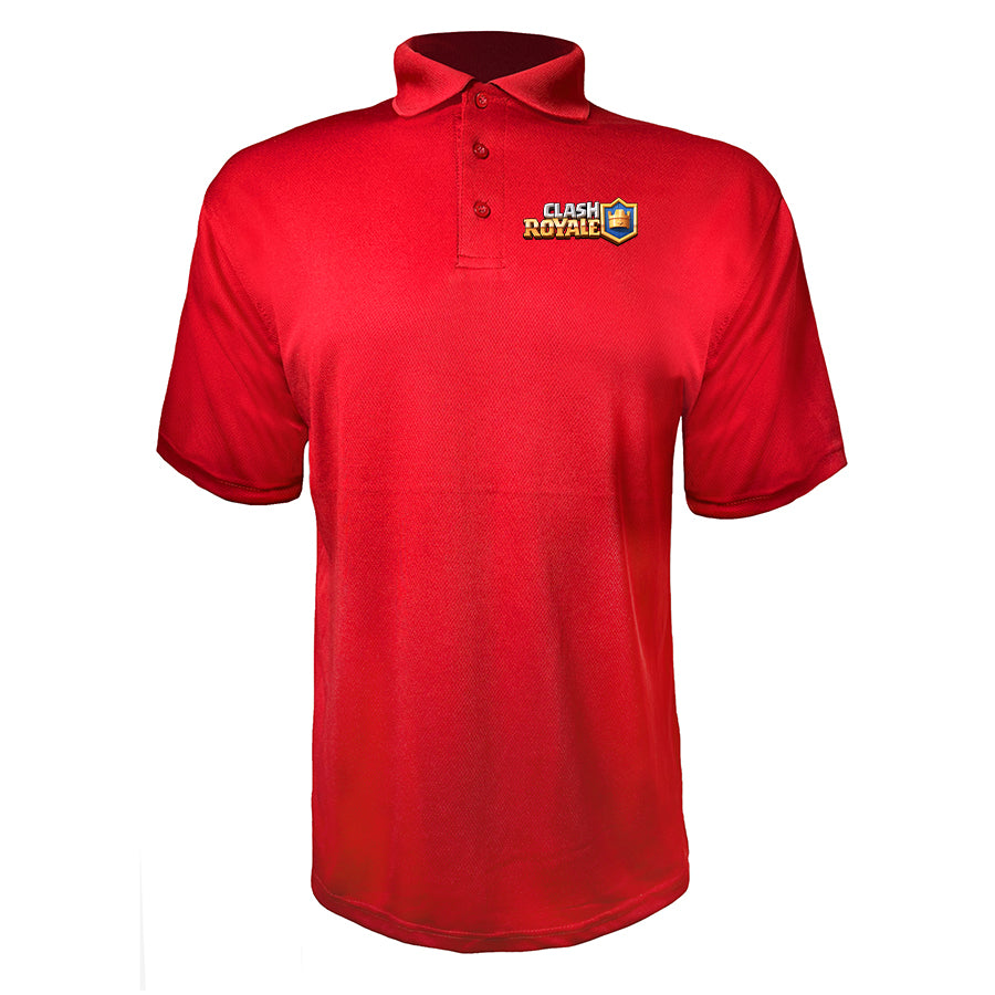 Men's Clash Royale Game Polyester Polo