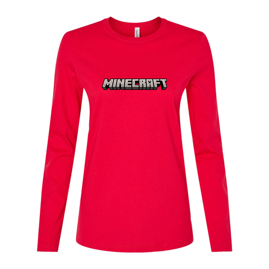 Women's Minecraft Game Long Sleeve T-Shirt