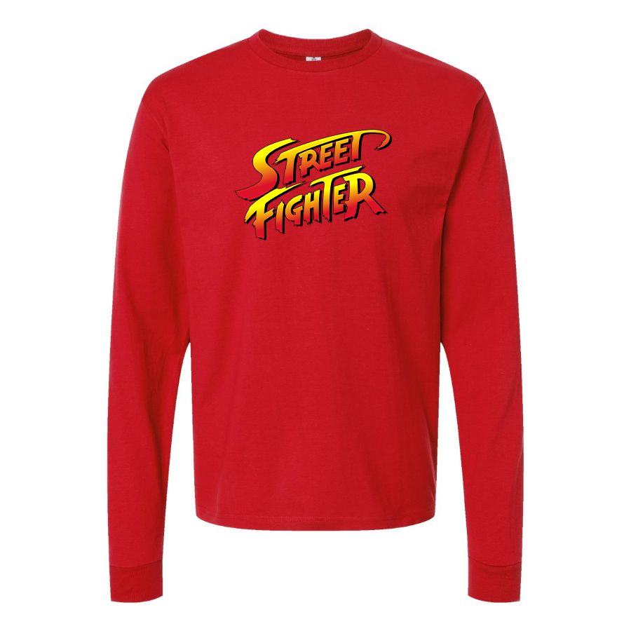 Men's Street Fighter Game Long Sleeve T-Shirt