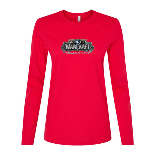 Women's World of Warcraft Dragon Flight Game Long Sleeve T-Shirt