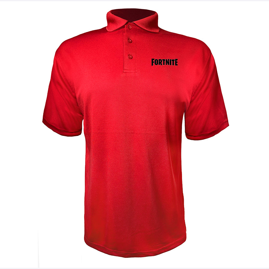 Men's Fortnite Battle Royale Game Polyester Polo