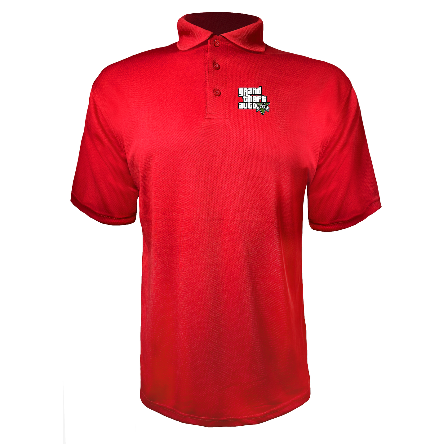 Men's GTA 5 Grand Theft Auto V Polyester Polo Game