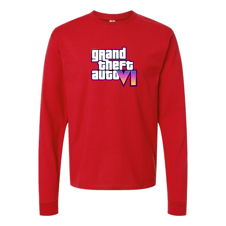 Youth Kids GTA 6 Grand Theft Auto VI Long Sleeve T-Shirt Game