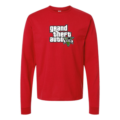 Men's GTA 5 Grand Theft Auto V Long Sleeve T-Shirt Game