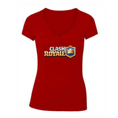 Women's Clash Royale Game V-Neck T-Shirt