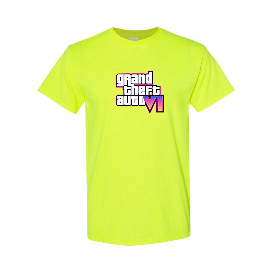 Youth Kids GTA 6 Grand Theft Auto VI Cotton T-Shirt Game