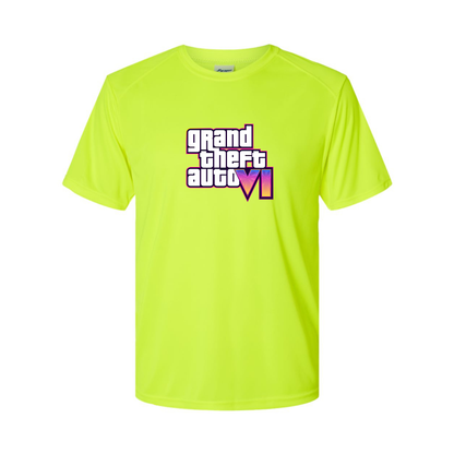 Youth Kids GTA 6 Grand Theft Auto VI Performance T-Shirt Game