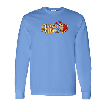 Youth Kids Clash of Clans Game Long Sleeve T-Shirt