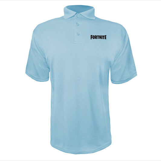 Men's Fortnite Battle Royale Game Polyester Polo