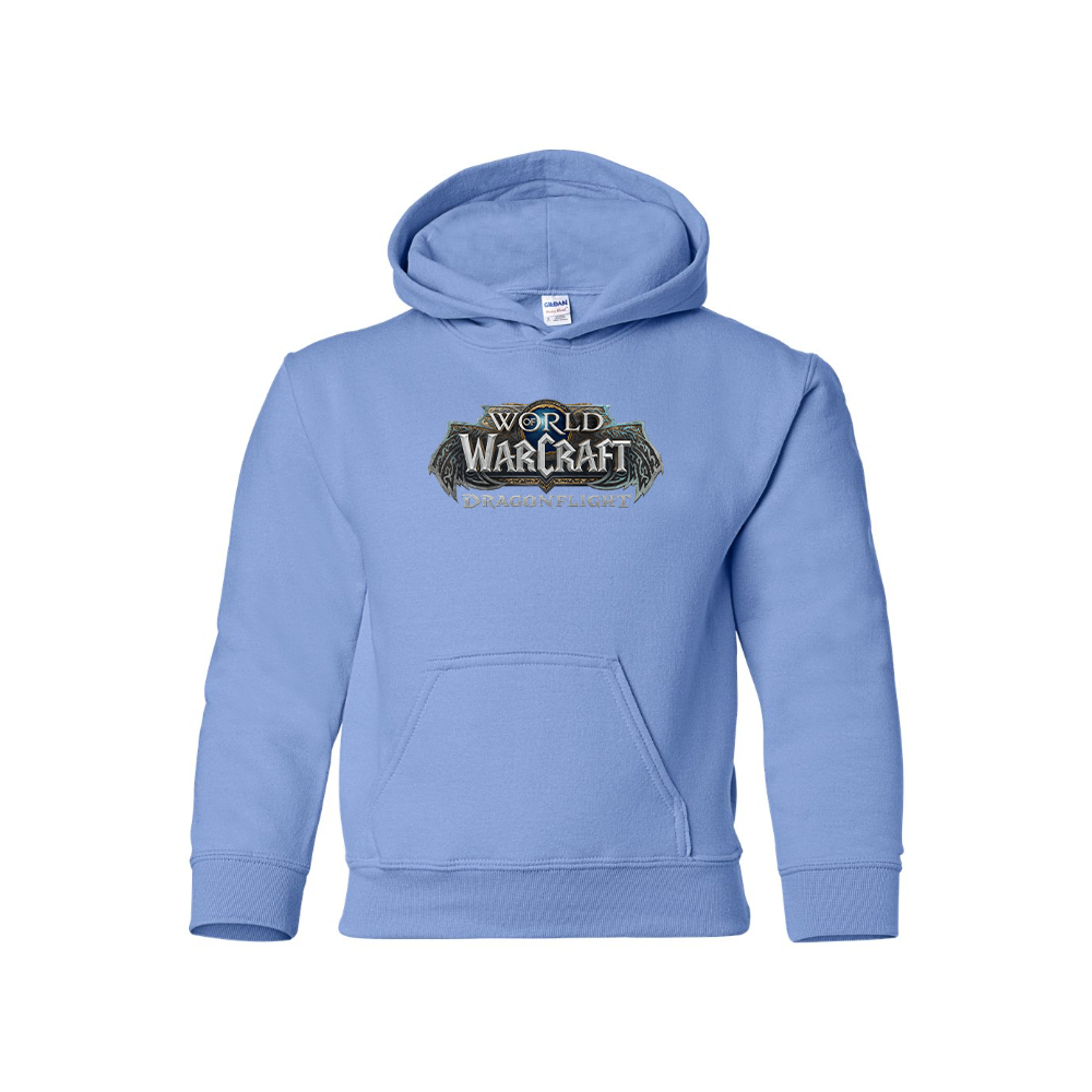 Youth Kids World of Warcraft Dragon Flight Game  Pullover Hoodie