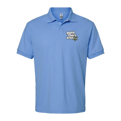 Men's GTA 5 Grand Theft Auto V Dry Blend Polo Game