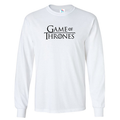 Youth Kids Game of Thrones TV Show Long Sleeve T-Shirt