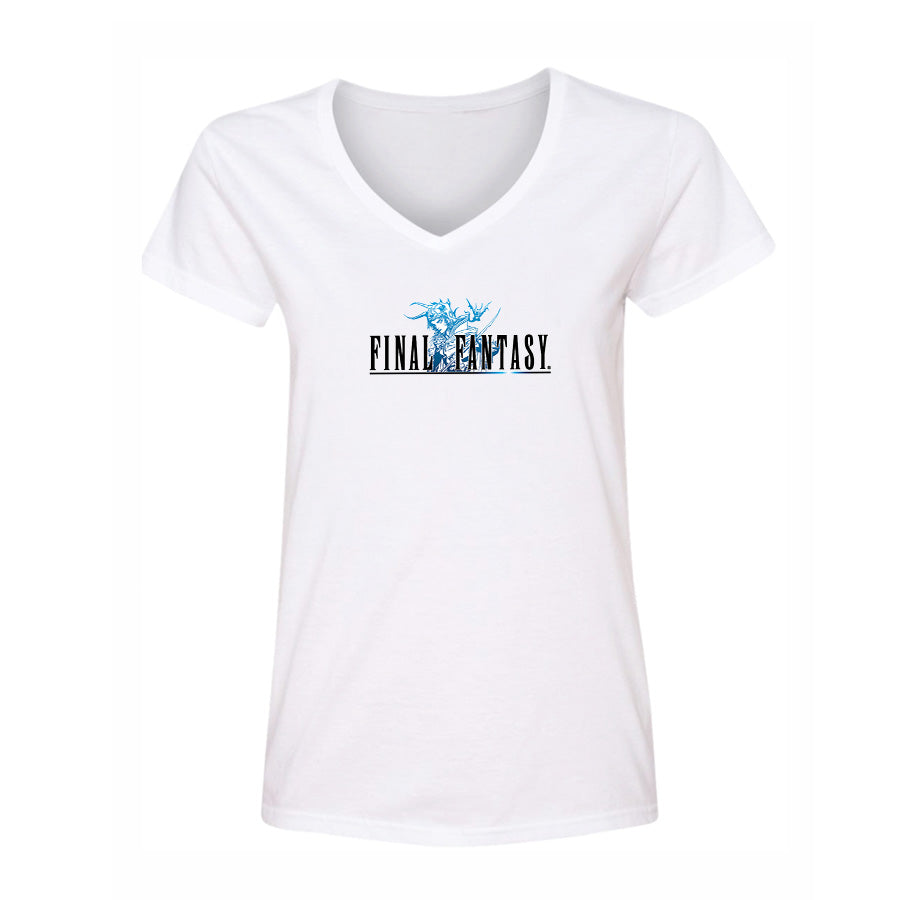 Women's Final Fantasy Game V-Neck T-Shirt