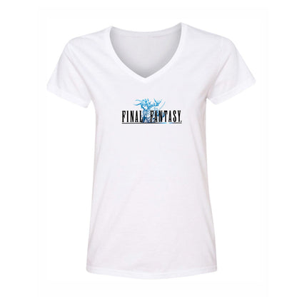 Women's Final Fantasy Game V-Neck T-Shirt