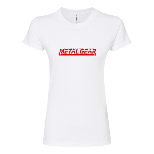 Women's Metal Gear Game Round Neck T-Shirt