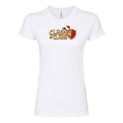 Women's Clash of Clans Game Round Neck T-Shirt