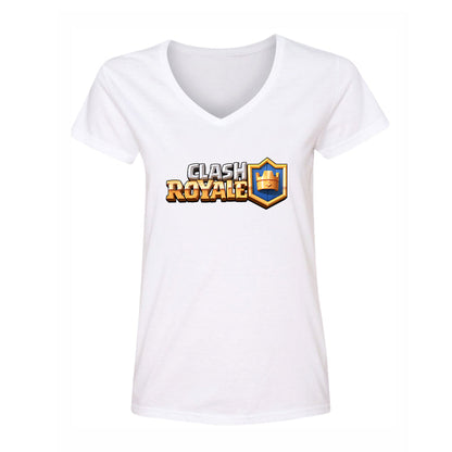 Women's Clash Royale Game V-Neck T-Shirt