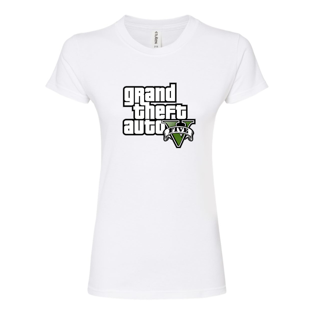 Women’s GTA 5 Grand Theft Auto V Round Neck T-Shirt Game