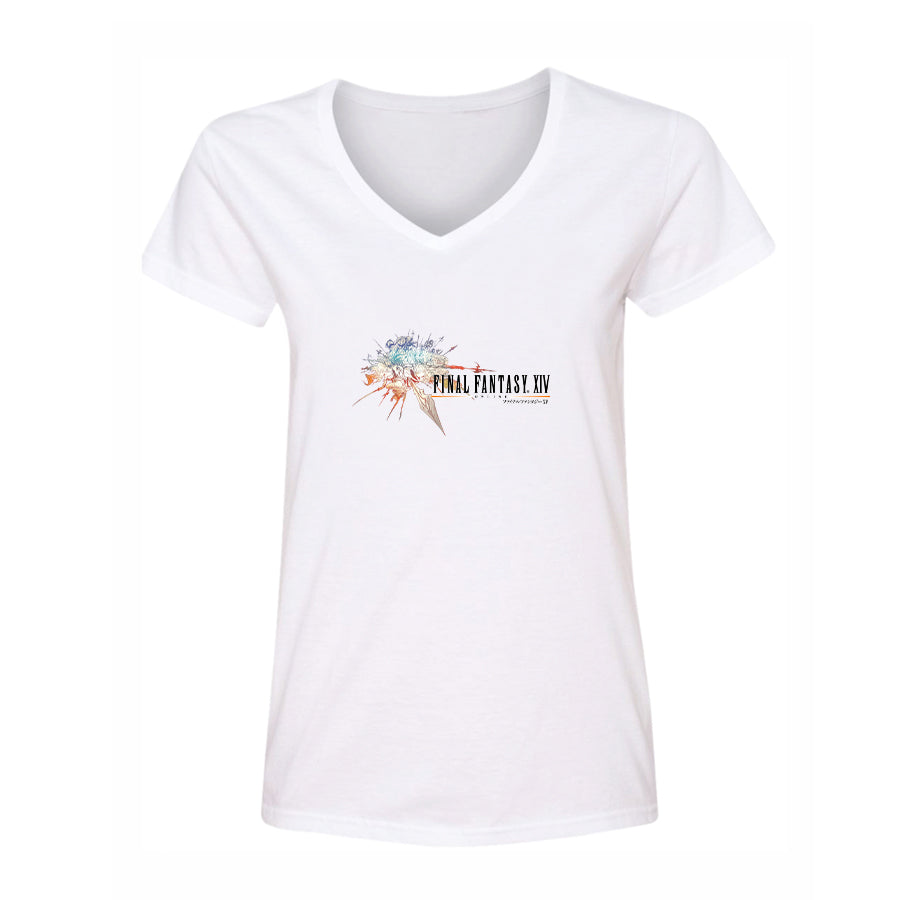 Women's  Final Fantasy XIV Game V-Neck T-Shirt