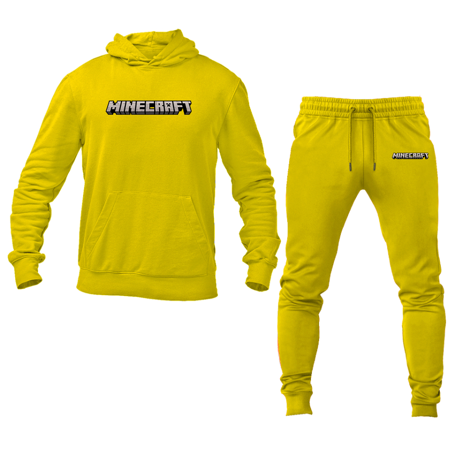 Men's Minecraft Game Hoodie Joggers Set